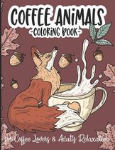 Coffee Animals Coloring Book