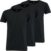 Zeeman heren T-shirt korte mouw ronde hals - zwart - maat XL - 3 stuks
