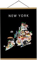 Kaart van New York | B2 poster | 50x70 cm | Maison Maps