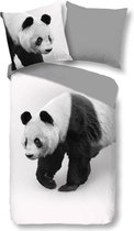 Zachte Dekbedovertrek Eenpersoons Panda | 140x200/220 | Soepel En Kleurecht | Strijkvrij