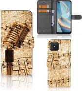 Book Case voor OPPO Reno4 Z Telefoonhoesje met foto Bladmuziek