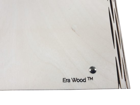 EraWood, luxe A5 map - ringband -  met 2-ringsmechaniek, tabbladen, penhouder en draadneerdrukker van berkenmultiplex hout- duurzaam geproduceerd - Era Wood