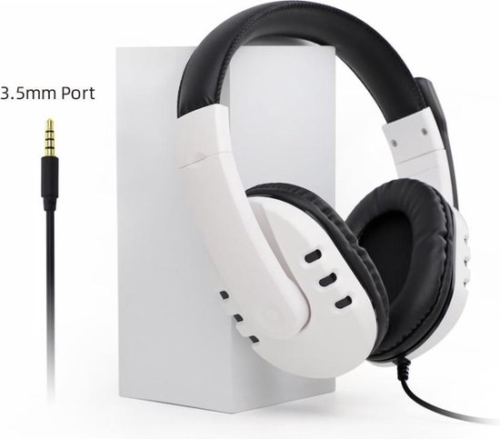 Dobe Stereo koptelefoon - Geschikt voor: PS5, PS4, XBOX ONE, PC, SWITCH - Wit