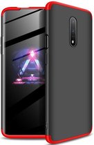 360 full body case voor OnePlus 7 - zwart / rood