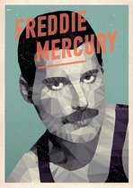 Celebrity Poster - Freddie Mercury - Wandposter 60 x 40 cm