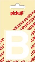 Pickup plakletter Helvetica 60 mm - wit B