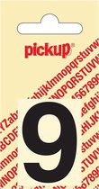 Pickup plakcijfer Helvetica 40 mm - zwart 9