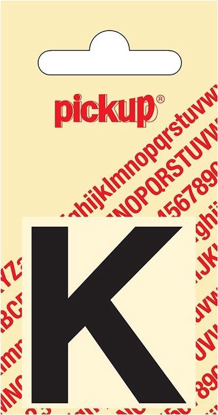 Pickup plakletter Helvetica 40 mm - zwart K