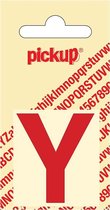 Pickup plakletter Helvetica 40 mm - rood Y