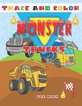 Trace And Color Monster Trucks for Kids