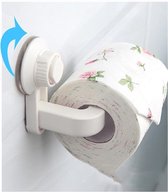 Toiletrolhouder Wit Zuignap - Wc Rol Houder Ophangen Zonder Boren - Wc Rolhouder Zelfklevend - Wc Papier Houder