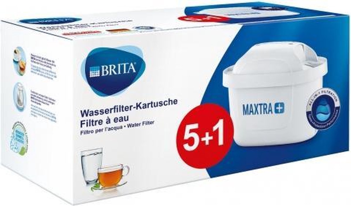 Brita Waterfilterpatronen Maxtra+ pak a 5 + 1 = 6 stuks - BRITA