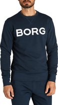 Björn Borg Logo Crew Night Sky - heren sweater maat XL