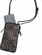 Bear Design Animal Leren Telefoontasje - White Dot