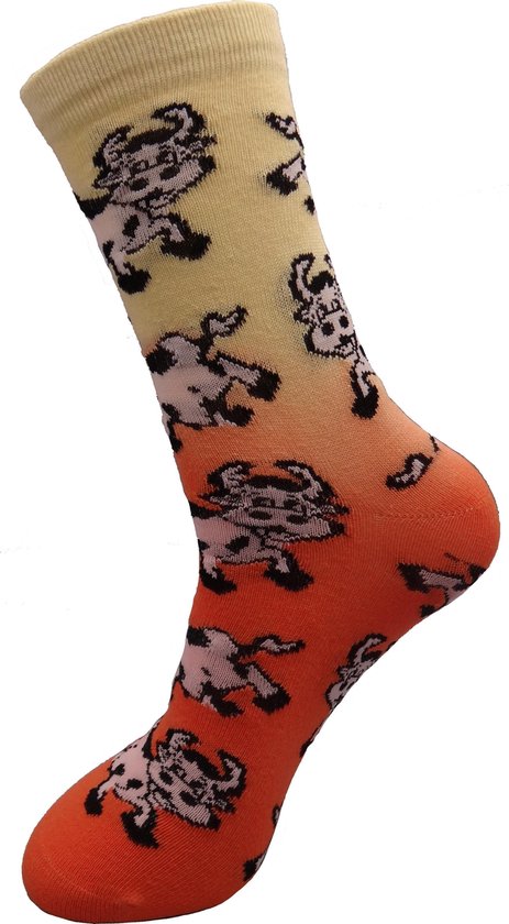 Robin Ruth Sokken Koeien oranje 36-41 | bol