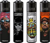 Clipper Classic Large Aanstekers "Hip Hop Legends" (4 Stuks)
