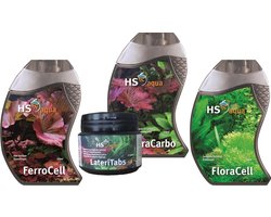 HS Aqua FerroCell, FloraCarbo, FloraCell en Lateritabs (Plantengroeiset XL)
