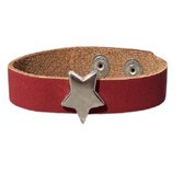 Little Bijoux aanpasbare armband-dark red star