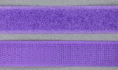gekleurd klittenband paars lila - 9000 purple - innaaibaar of inlijmbaar - 0,5 m x 2 cm - klitteband
