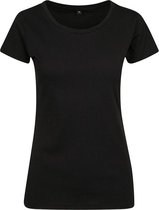 Build Your Brand Dames/dames Jersey T-Shirt (Zwart)