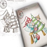 Polka Doodles - Clearstamps - PD 7950 Decorating the tree