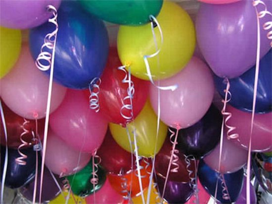 Helium ballonnen 100 stuks assortie kleuren nr 12