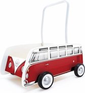 topquality Hape Bulli Lertrolley Bulli looplerswagen rood volkswagen loopwagen- loopwagentje