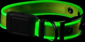 Night Dog Lichtgevende LED Honden Halsband Geel Maat XL - High Quality Oplaadbare Hals Band Hond