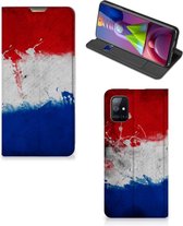Flip Cover Geschikt voor Samsung Galaxy M51 Telefoonhoesje Nederlandse Vlag