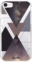 Casetastic Apple iPhone 7 / iPhone 8 / iPhone SE (2020) Hoesje - Softcover Hoesje met Design - Galaxy Triangles Print
