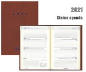 Kleine Brepols agenda 2021 - TERRA - Delta - Roodbruin - 7d/2p - 6talig -Klein formaat: 8,1 x 12 cm