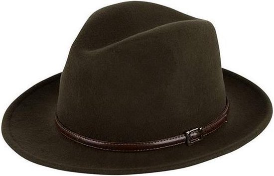 Italiaanse hoed Olijfgroen 100% wol | bol.com