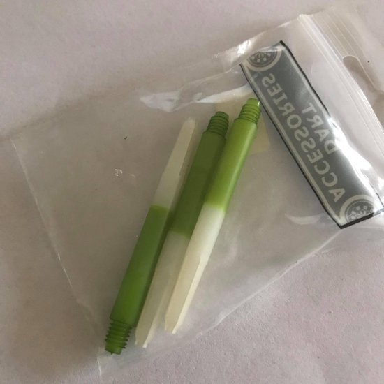 Duo Color Shafts Medium Groen/Wit 3 stuks 48mm