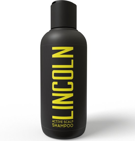 LINCOLN Active Scalp - Shampoo - Anti Roos Shampoo Mannen - Natuurlijke Haargroei Shampoo tegen Haaruitval, Ketozoline Alternatief