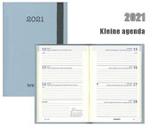 Kleine Brepols agenda 2021 - SOFT - Delta - Blauw/grijs  - 7d/2p - 6talig - Klein formaat: 8,1 x 12 cm