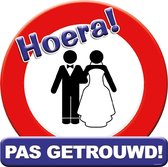 Huldeschild - Hoera pas getrouwd