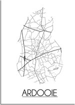 Ardooie Plattegrond poster B2 poster (50x70cm) - DesignClaud