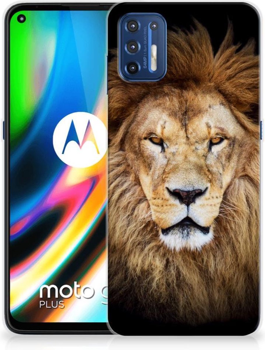 Motorola Moto G9 Plus TPU Hoesje Leeuw