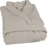 Clarysse Toscane Velours Badjas Beige-XL/XXL