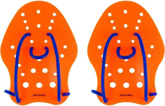 Zwem Hand Paddle Maat L Oranje / Blauw