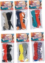 paracord armband maken set, 2 stuks 6 assorti Kindercrea