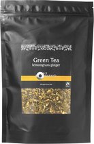 Premium Green Tea Lemongras Ginger Los | Mondiano Groene Thee Citroengras Gember Fairtrade Biologisch Eko Thee 200g