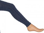 Bonnie Doon - Dames - Cotton Cable Footless - Jeans - maat 36-38 S