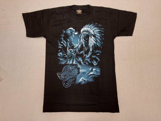 Rock Eagle Shirt: Native American / Indiaan man met tooi en adelaar (Medium)