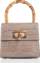 Venezia Leren Handtas Croco Print