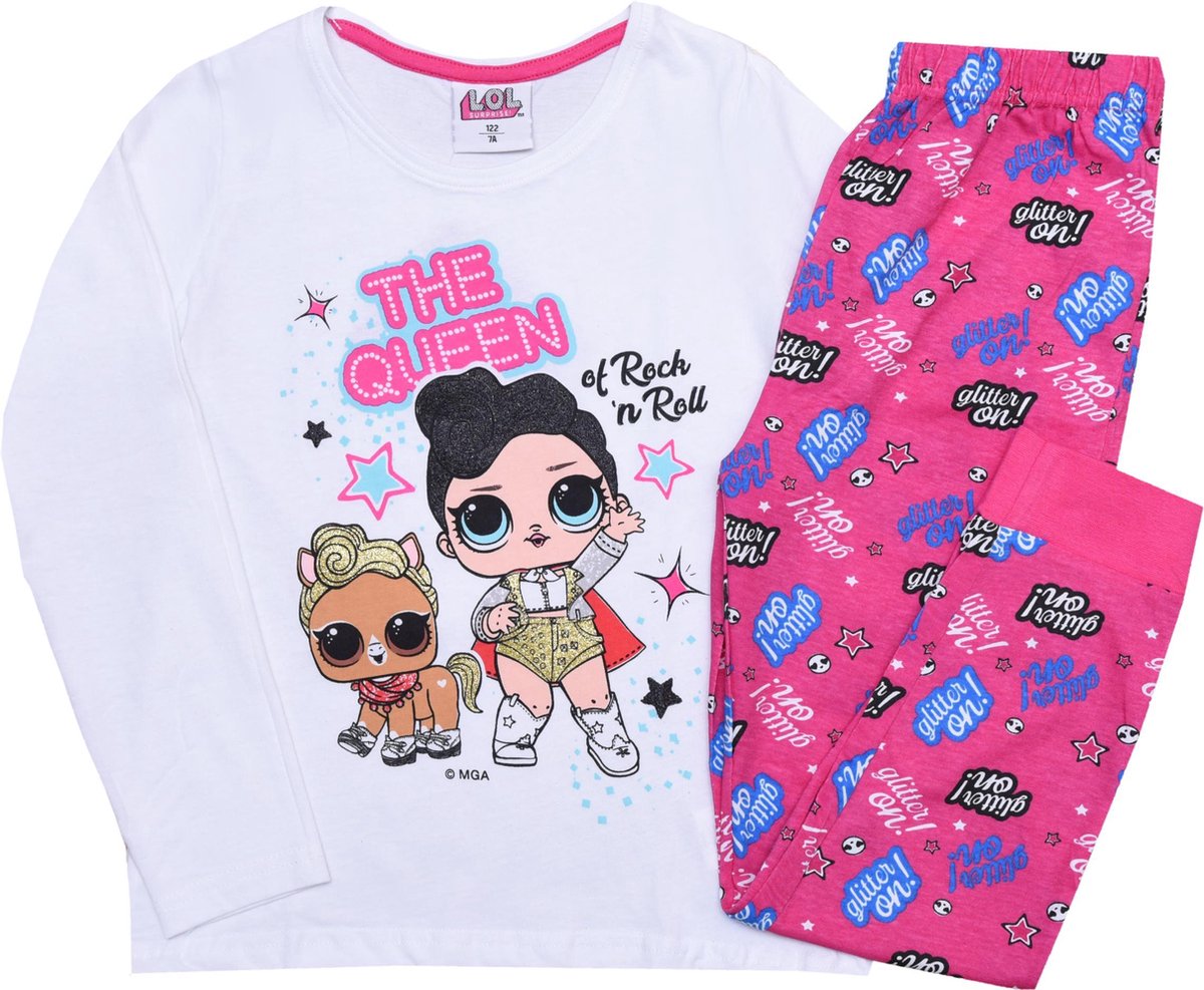 LOL Surprise - Pyjama - L.O.L. Surprise! - Kinderpyjama - Wit met Roze