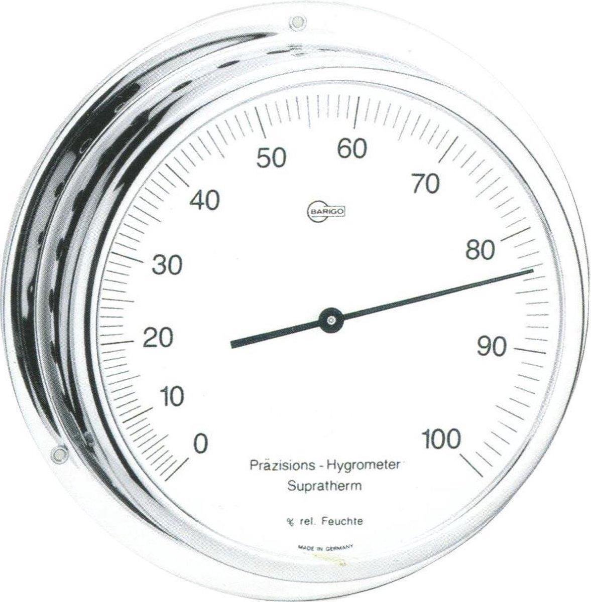 Barigo 730 hygrometer - chroom - supratherm - Ø 13 cm