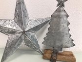 Decoratieve set van kerst ster en -boom - 2 stuks
