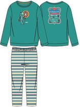 Woody pyjama jongens - groen - octopus - 211-1-PLS-S/777 - maat 92