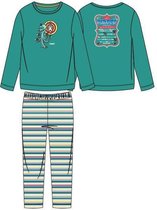 Woody pyjama jongens - groen - octopus - 211-1-PLS-S/777 - maat 152